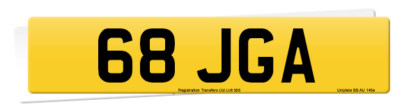 Registration number 68 JGA